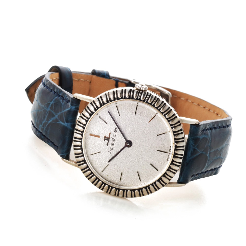 大得価，お得 JAEGER-LECOULTRE 9033 銀無垢 彫金ベゼル 手巻き時計