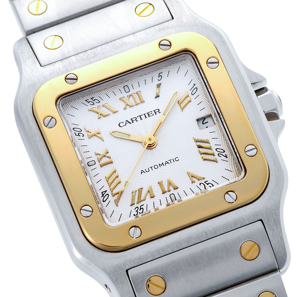 【激レア】ヴィンテージ　アンテルマサンティーニ　三美神 CARTIER【1990年代】サントス ガルベ LM Ref.W20041C4