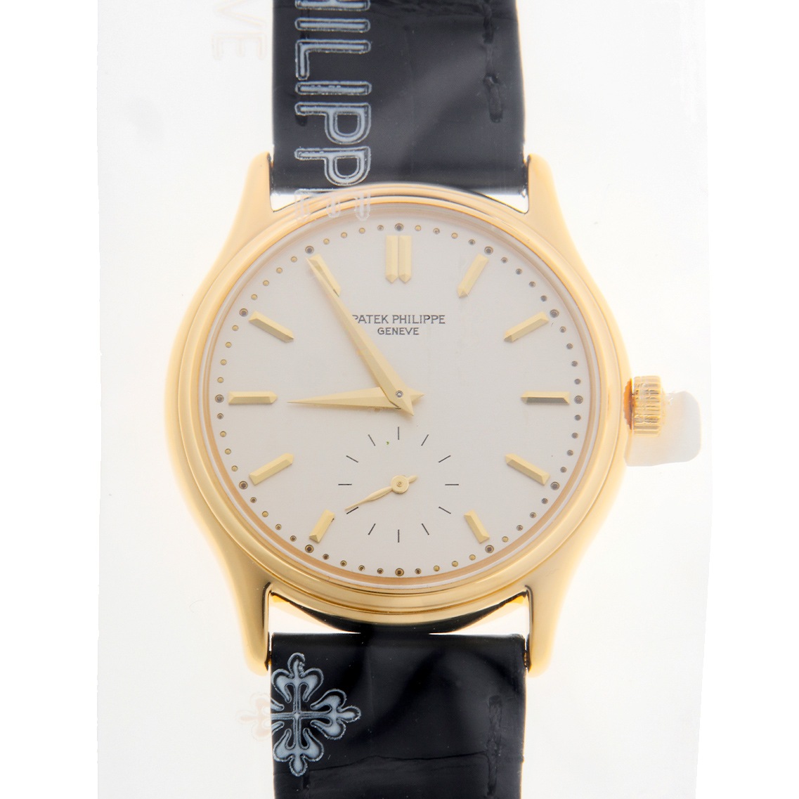 PATEK PHILIPPE タイ2本セット パテック・フィリップ カラトラバ 3923A 手巻き Cal.215 SS 革 純正