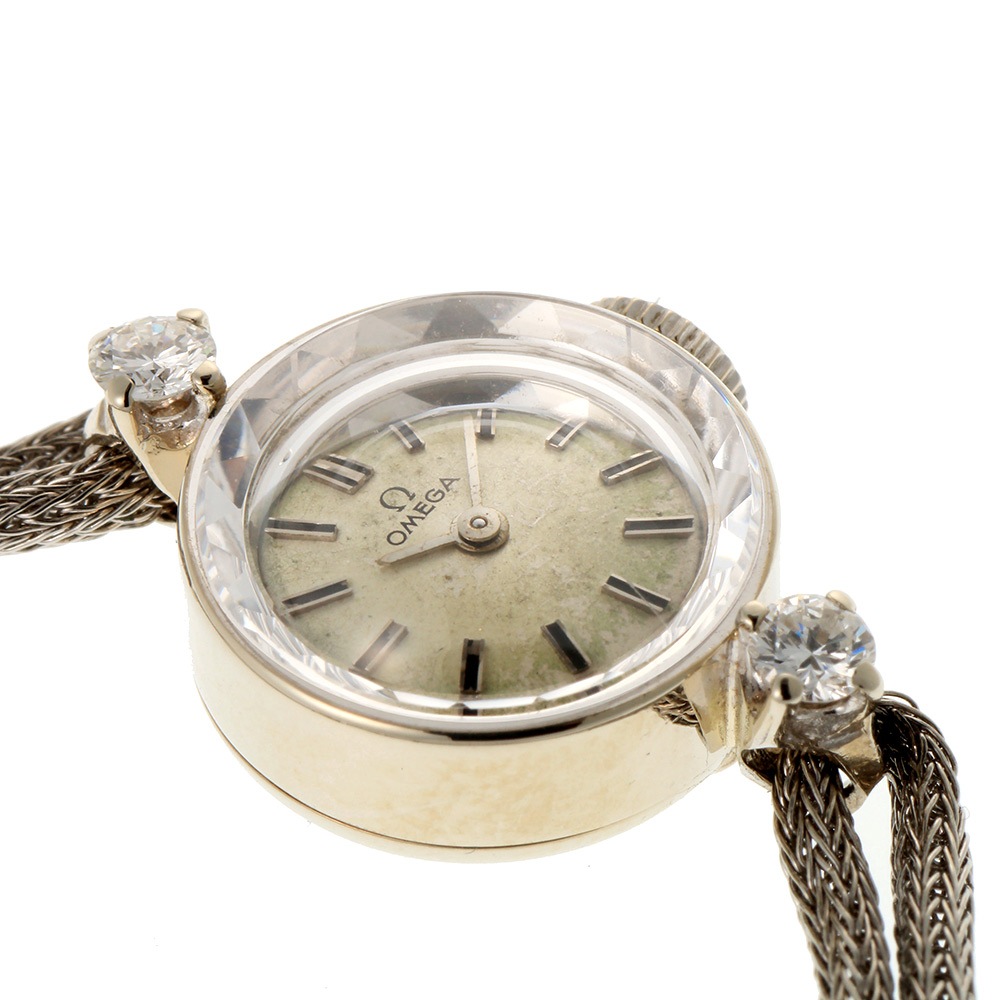 OMEGA【1960年代】ラウンド カットガラス ラグダイヤモンド