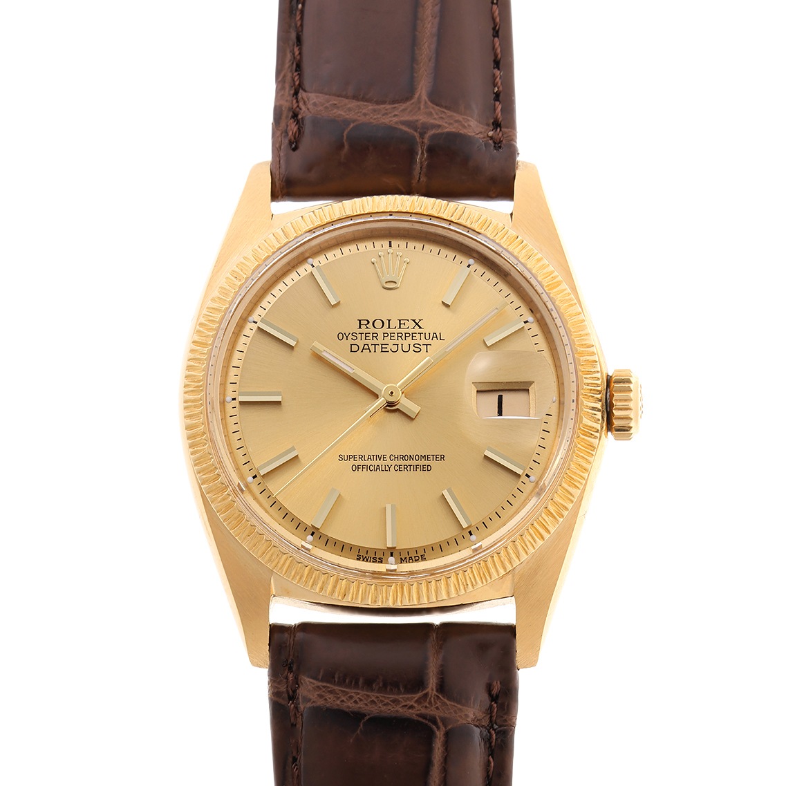 【1969年製】オイスターパーペチュアル デイトジャスト バークベゼル Ref.1607