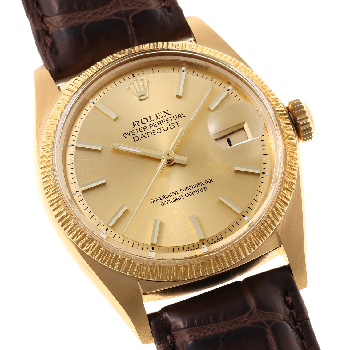 【1969年製】オイスターパーペチュアル デイトジャスト バークベゼル Ref.1607