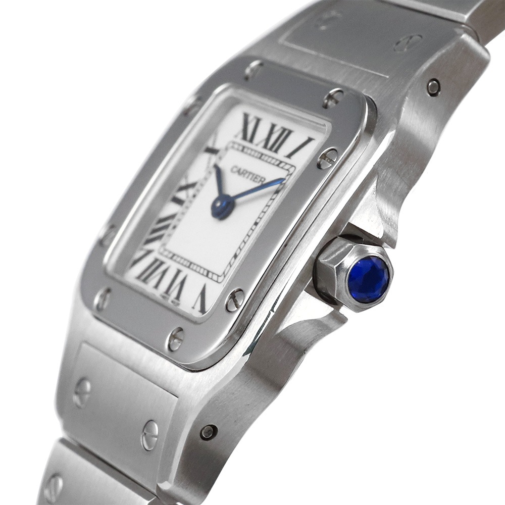 カルティエ Cartier サントス ガルベ W20056D6 Cartier Santos クォーツ 腕時計 レディース シャンパン 中古CARTIER SANTOS GALBEE SMALL MODEL カルティエ サントスガルベ