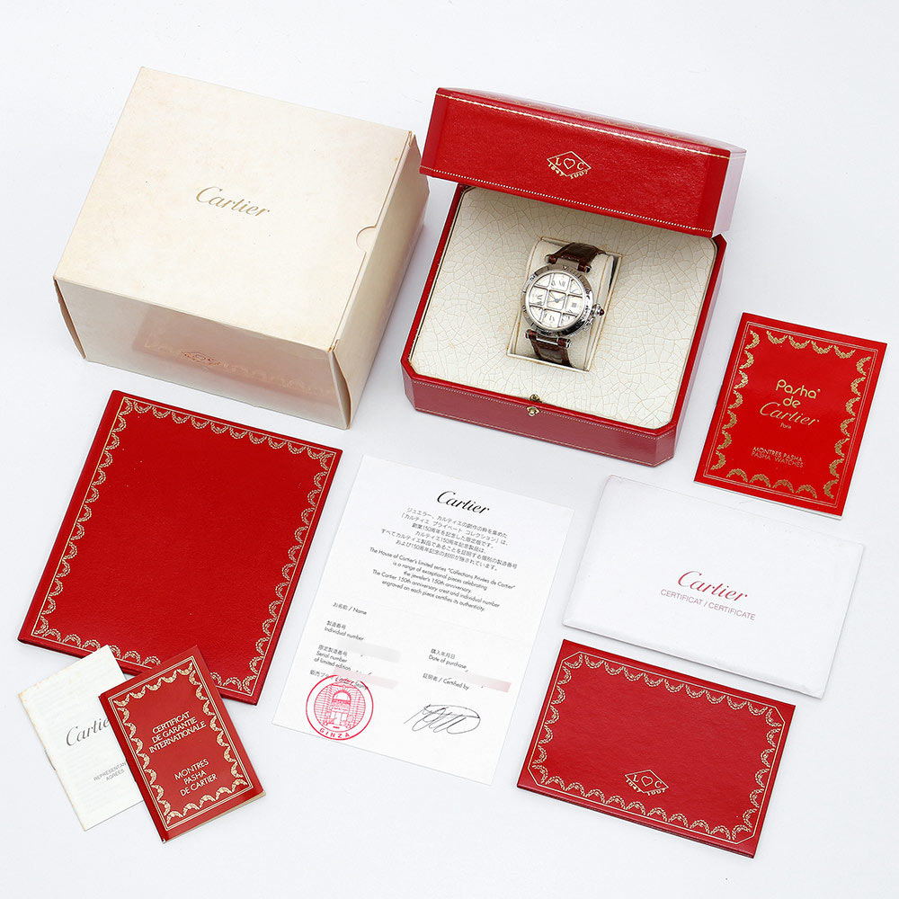 CARTIER【1990年代】 パシャ グリッド 150周年記念モデル Ref.W3102255 