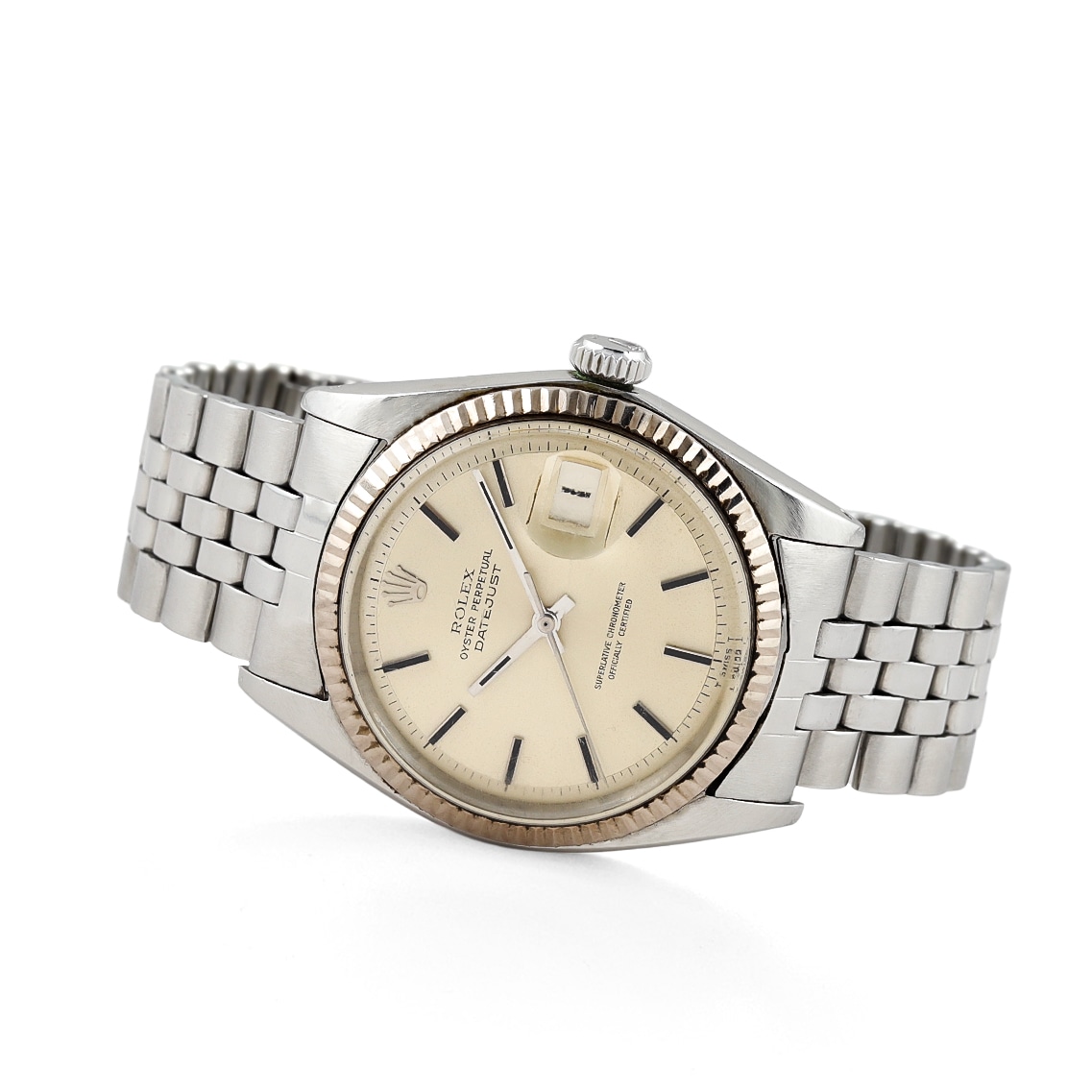 1969年前後 ROLEX オイスターパーペチュアル デイト Ref.6524 シルバー アンティーク品 レディース 腕時計 ROLEX（ロレックス） 1969年前後 オイスターパーペチュアル デイト Ref