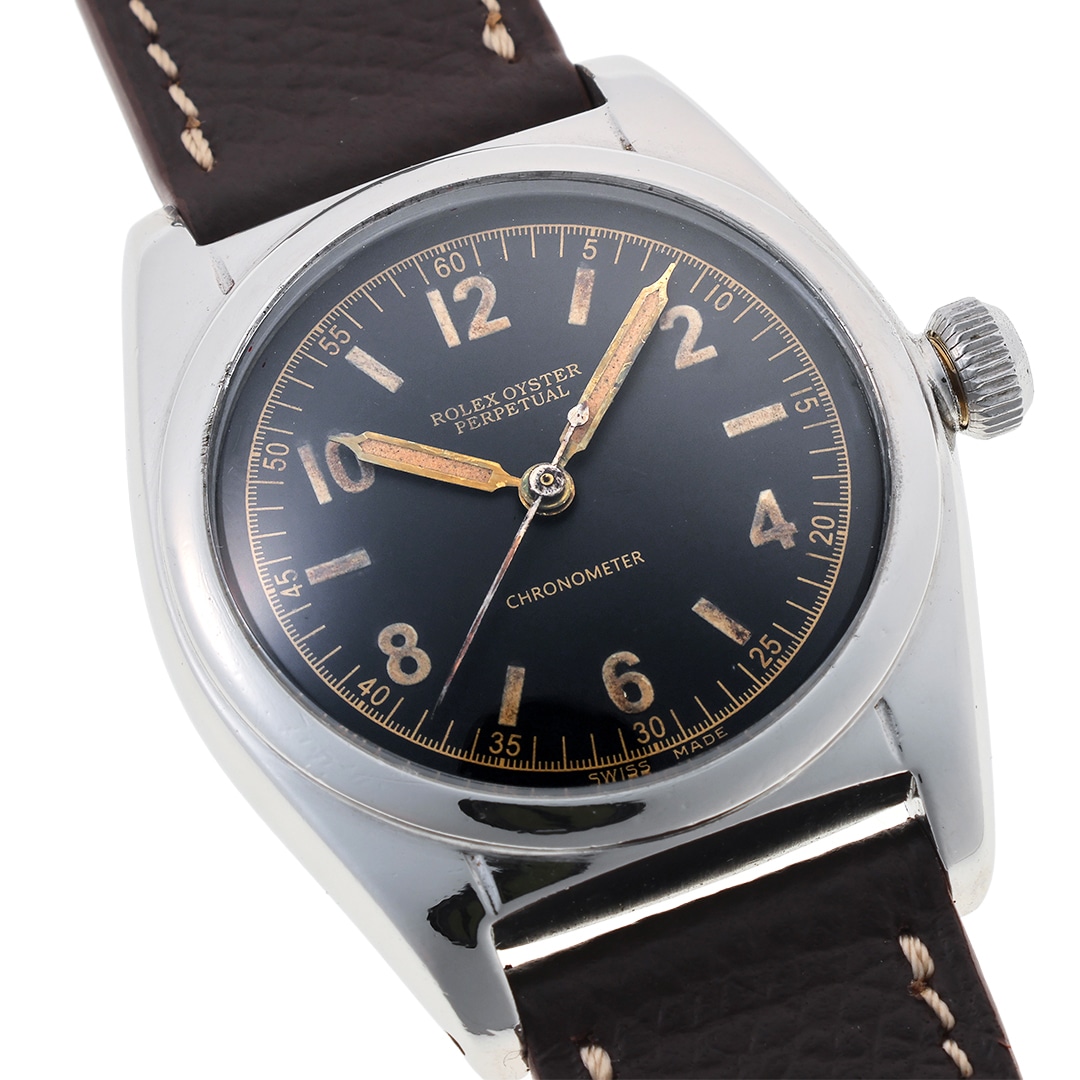 1950年代 ビンテージ　クラシックカー (外箱付) ROLEX【1949年製】オイスター パーペチュアル バブルバック Ref.5050