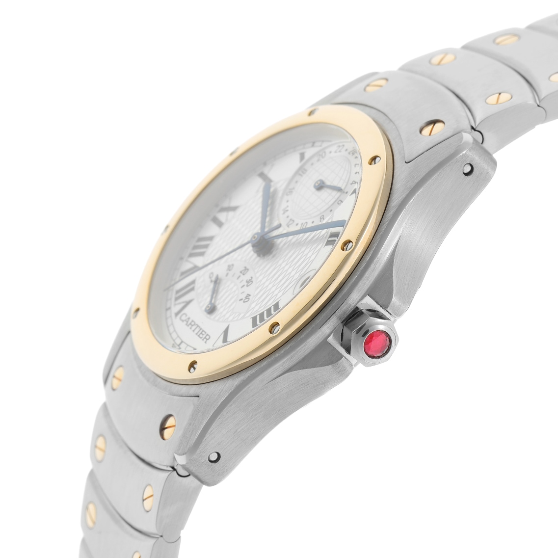 【1990年代】サントスラウンド GMT パワーリザーブ 150周年 Ref.W20038R3