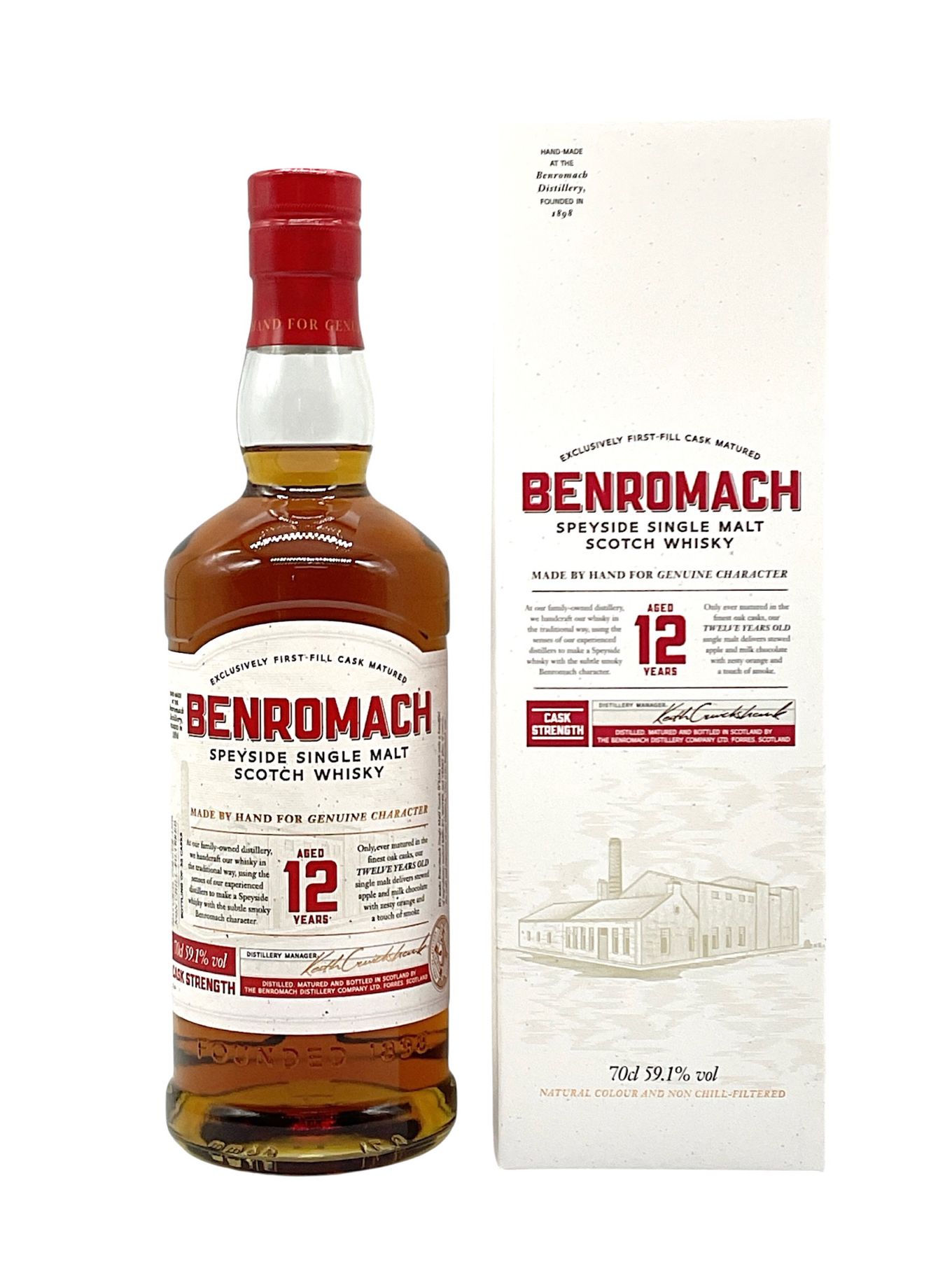 ベンロマック 12年 カスクストレングス | ウイスキー,スペイサイド