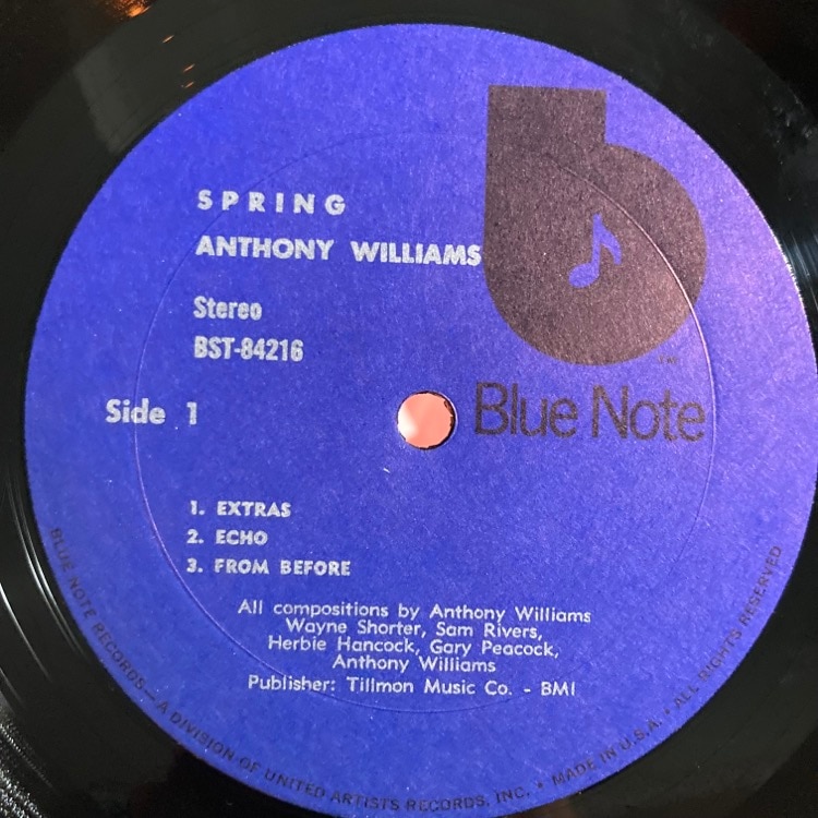 【未開封品／美盤】Anthony Williams Spring Anthony Williams – Spring | Releases | Discogs