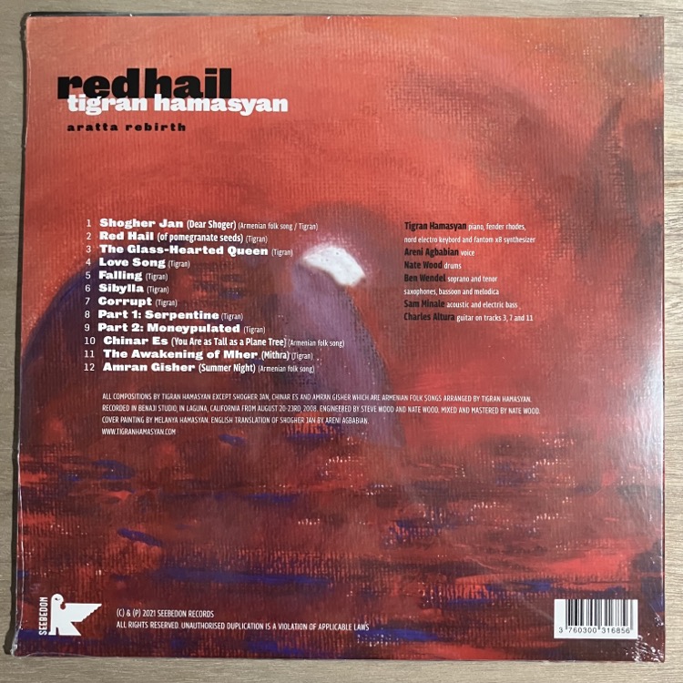 TIGRAN HAMASYAN / RED HAIL【SALE価格】 | JAZZ | 京都市河原町