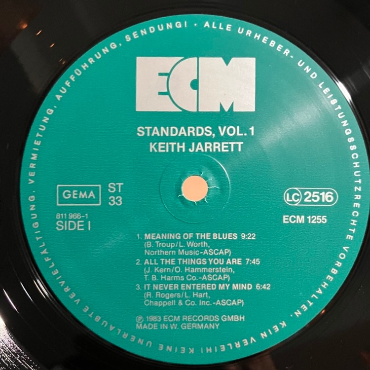 KEITH JARRETT / STANDARDS VOL. 1【SALE価格】 | JAZZ | 京都市河原町