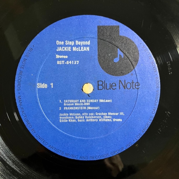 米LP Jackie Mclean One Step Beyond BST84137 BLUE NOTE /00260 Jackie McLean - One Step Beyond - Blue Note Vinyl Reissue