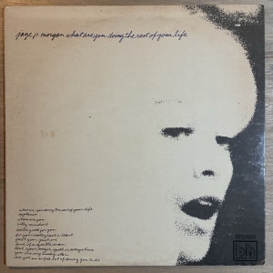 JAYE P MORGAN / WHAT ARE YOU DOING THE REST OF YOUR LIFE