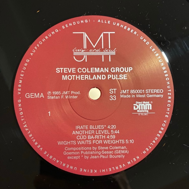 STEVE COLEMAN / MOTHERLAND PULSE | JAZZ | 京都市河原町五条の