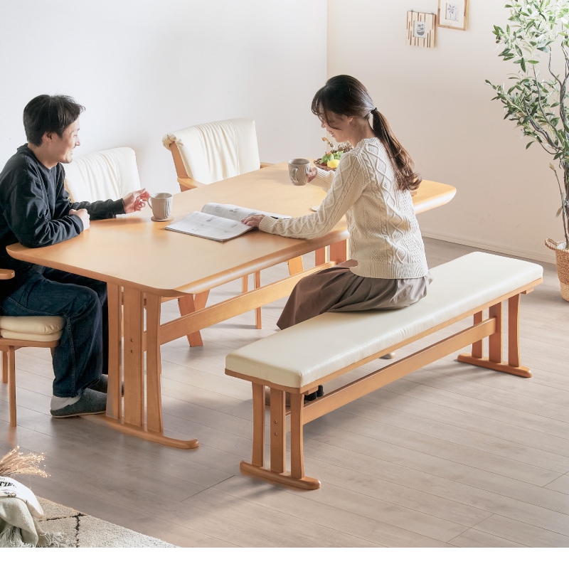 PVCレザー座面 グランデ 170cm ダイニングベンチ