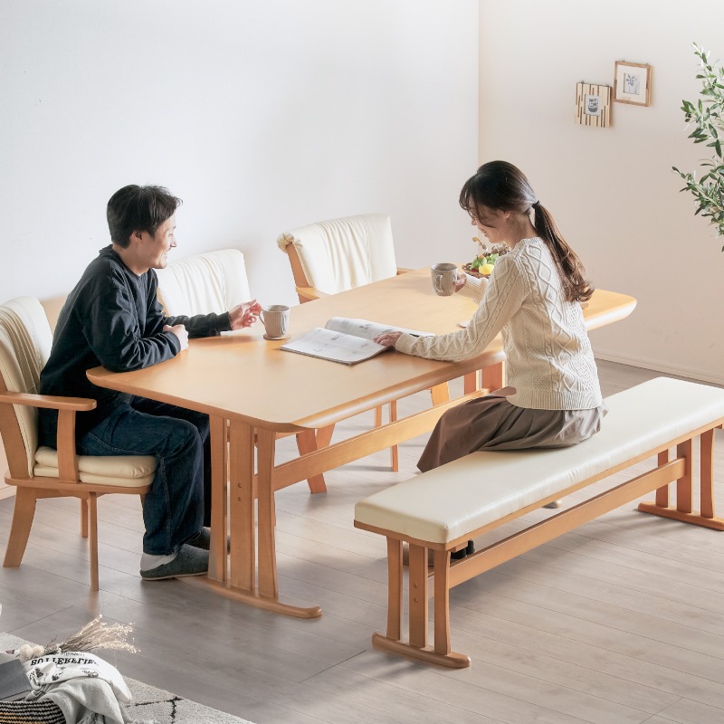 無垢材 グランデ 190cm ダイニングテーブル 6人用