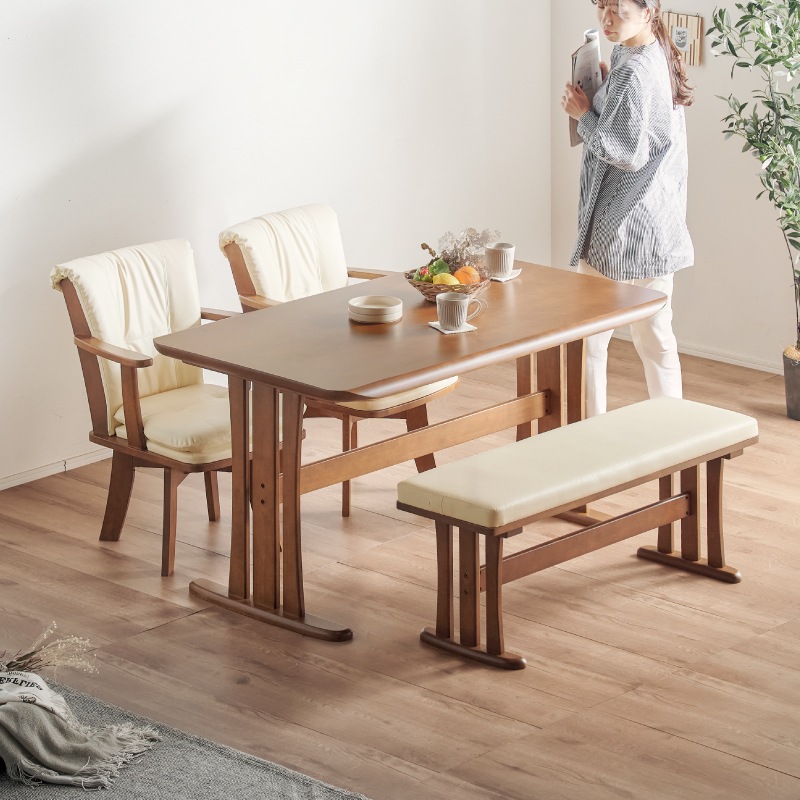 無垢材 グランデ 140cm ダイニングテーブル 4人用 | すべての