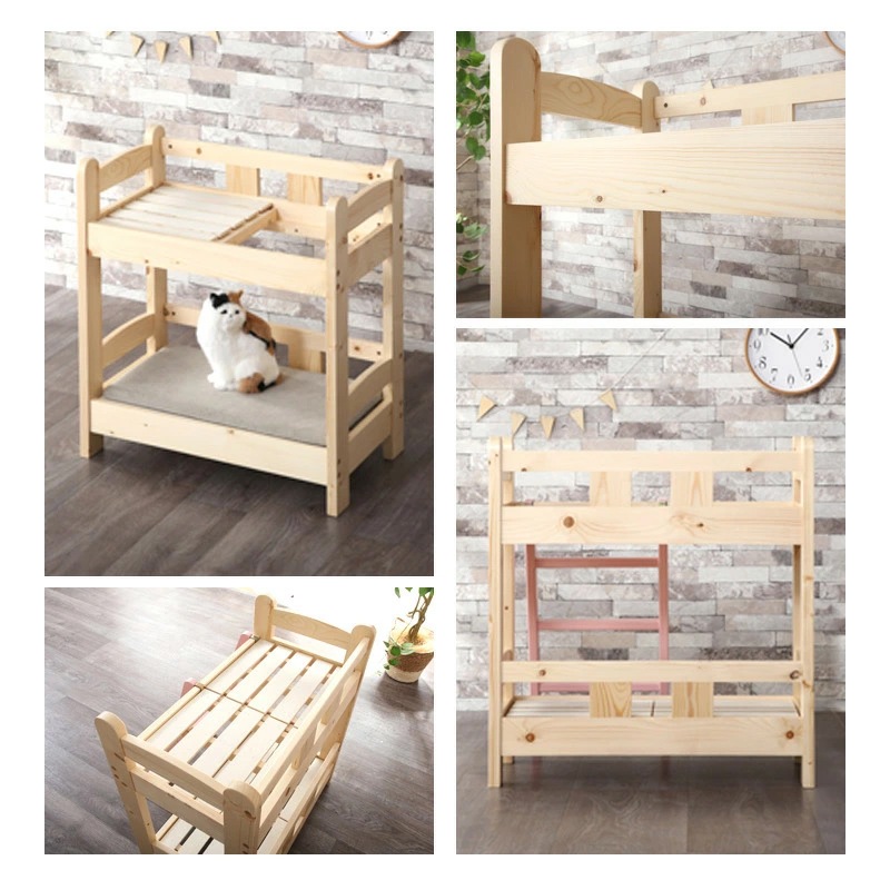 ペットベッド ナチュール2段 ペットベッド キャットベッド 2段 ネコベッド はしご付き