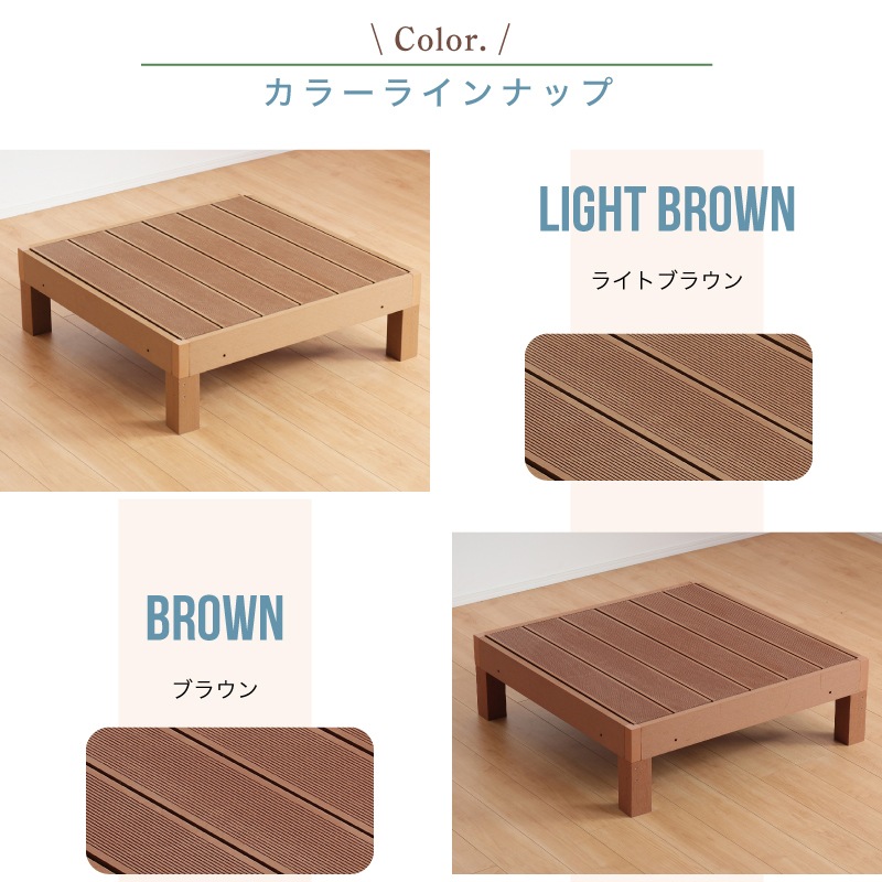 耐候性のある人工木製 ウッドデッキ 本体