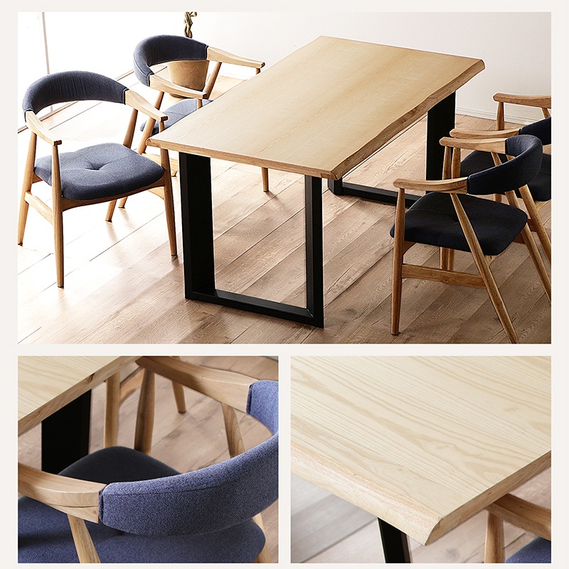 ダイニングテーブルセット 4人掛け 150cm 5点セット 長方形 ダイニングセット 肘付 4人用 アルド