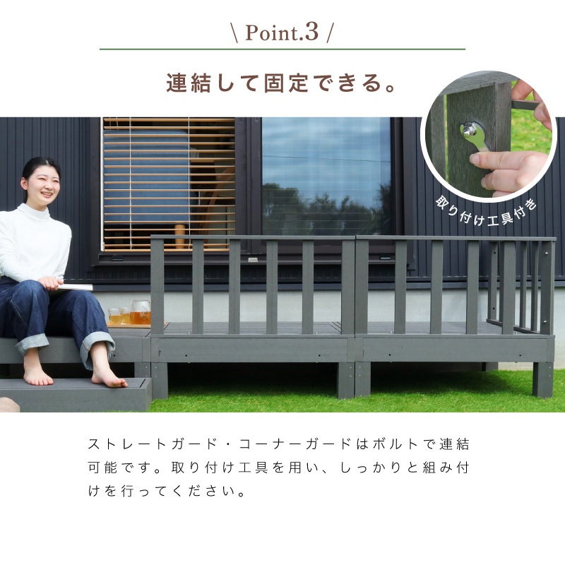 ウッドデッキ コーナーガード