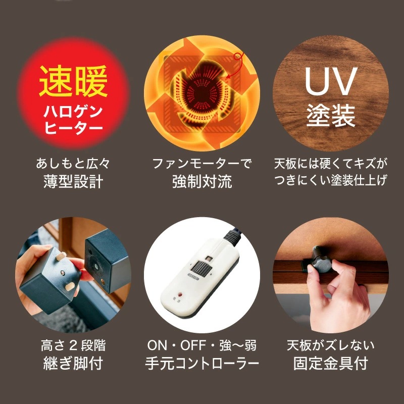 コタツセット ゴース/フィービー　80cm 105cm 120cm 150cm