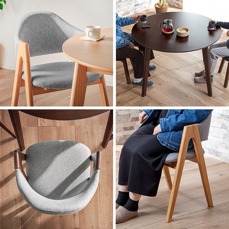 エル110丸テーブル&ルシアチェア 3点セット