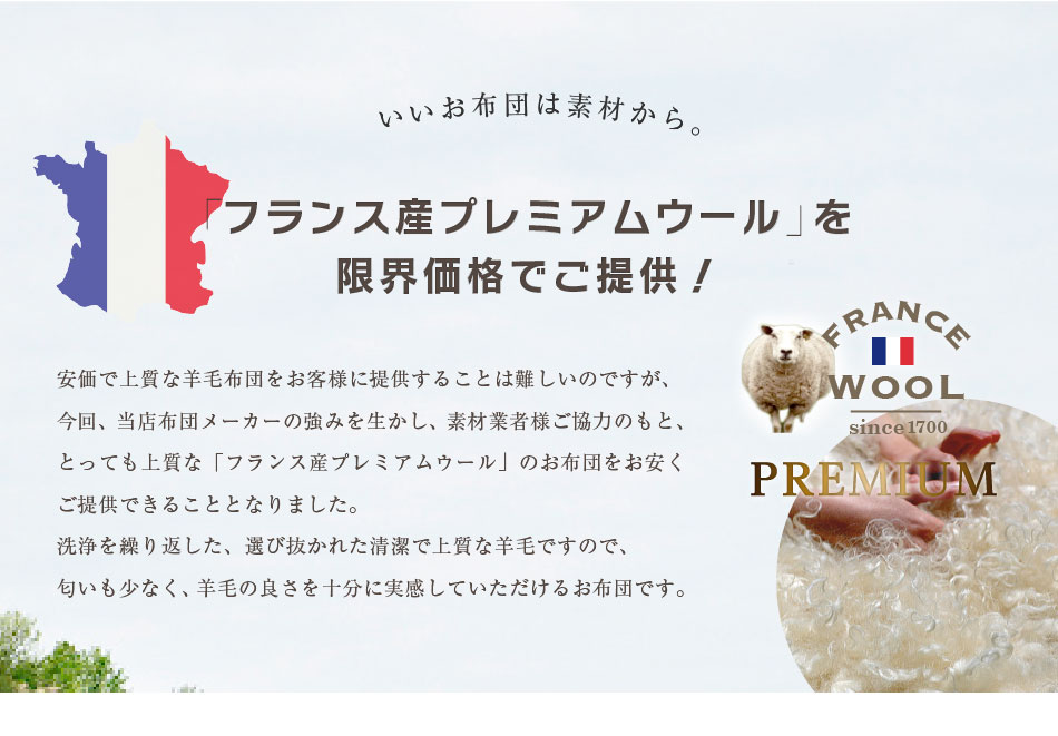 日本製 【シングルロング】羊ちゃん 洗える 布団