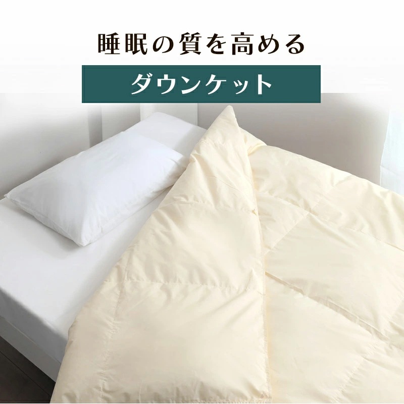 ダウンケット シングル 羽毛肌掛け布団 日本製 ホワイトダックダウン 50％ 夏用 夏布団