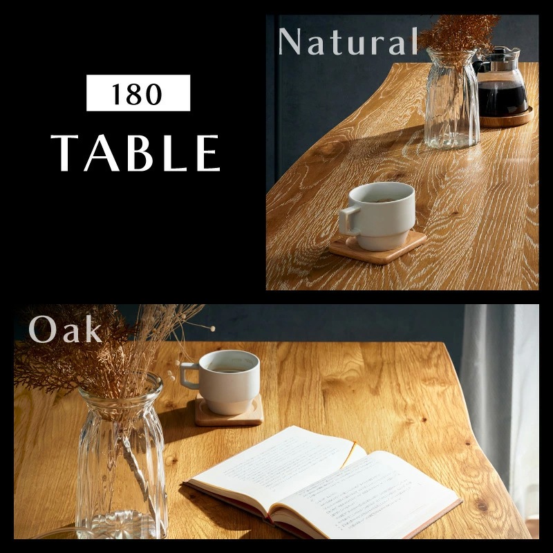カルナテーブル&アントラーチェア 180 7点セット