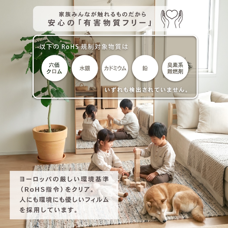 超軽量 割れないミラー Refsafe 正規品 壁掛けミラー 立て掛けミラー 姿見 全身鏡 フィルムミラー