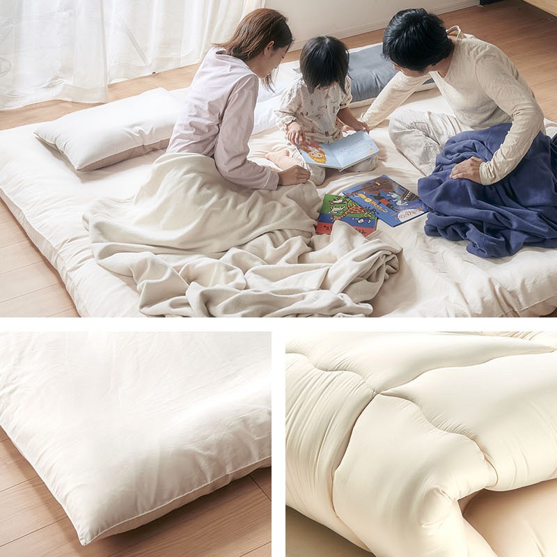 ワイド敷ふとんMカバー付 220×200 | ふとん・枕・その他寝具,敷布団