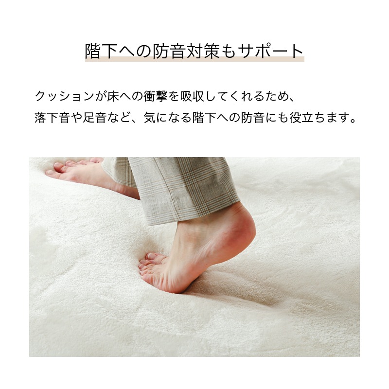 低反発マイクロファイバーラグ 厚み20mm 130×185 185×185 200×250 200×300