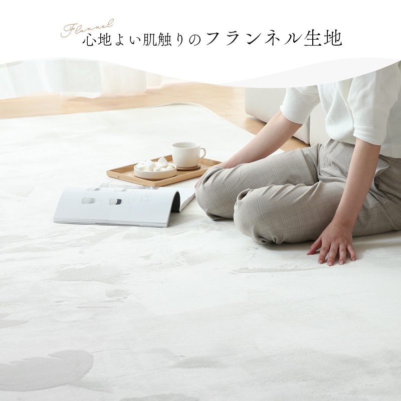 低反発マイクロファイバーラグ 厚み20mm 130×185 185×185 200×250 200×300