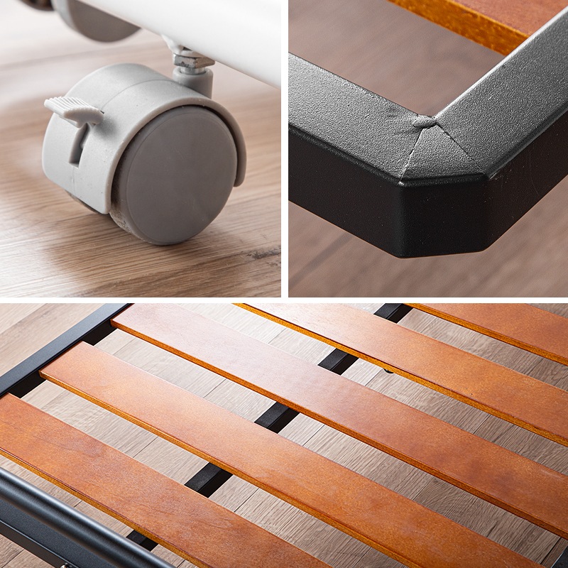 キャスター付き 折りたたみスノコベッドラクネル