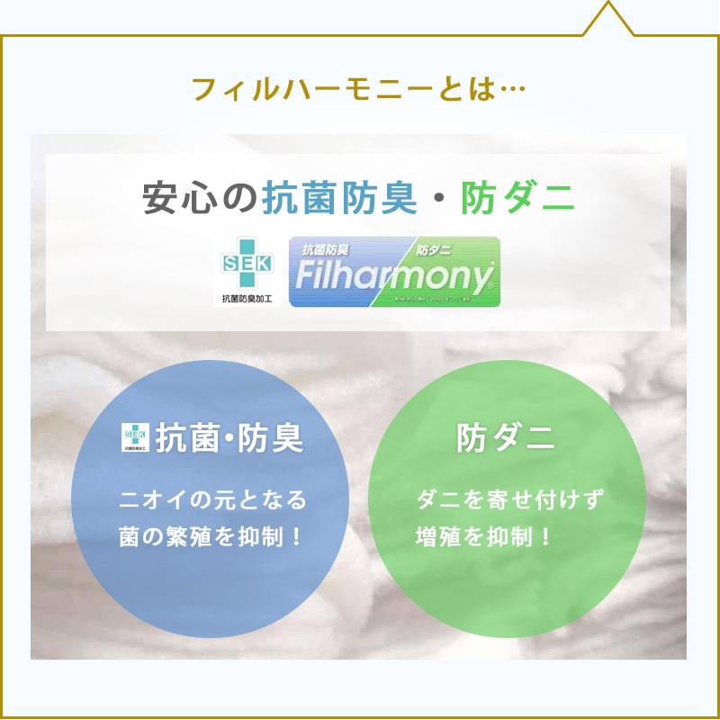 極厚抗菌防ダニ三層敷布団