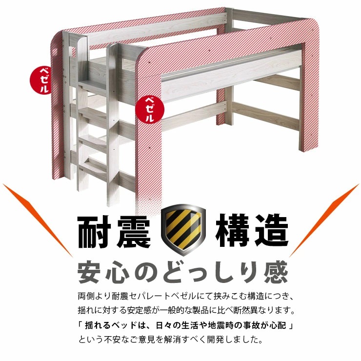 ロフトベッド ハニー＋薄型COZY1枚