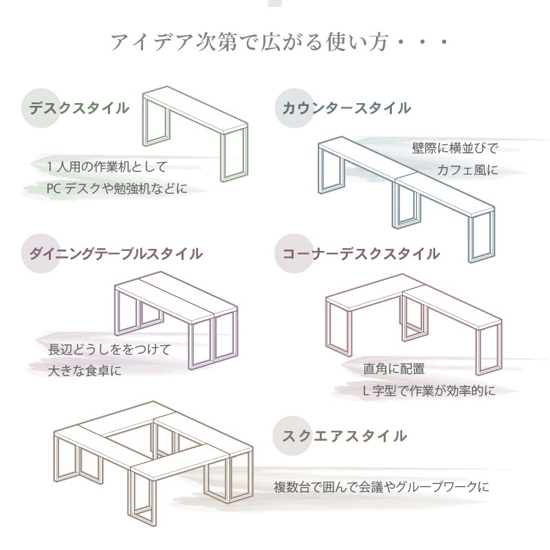 マルチデスク カウンターテーブル スリムテーブル テーブル単品 単品 カウンター 120cm PCデスク 机 グレー ブラウン ナチュラル ジュピター スリム