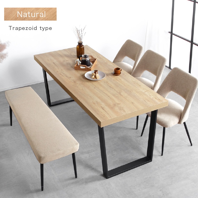 ダイニングテーブル 単品 ジュピター クライド 180 ダイニングテーブル単品 180cm 食卓用 レッグ 鉄脚 ブラック インダストリアル 黒脚