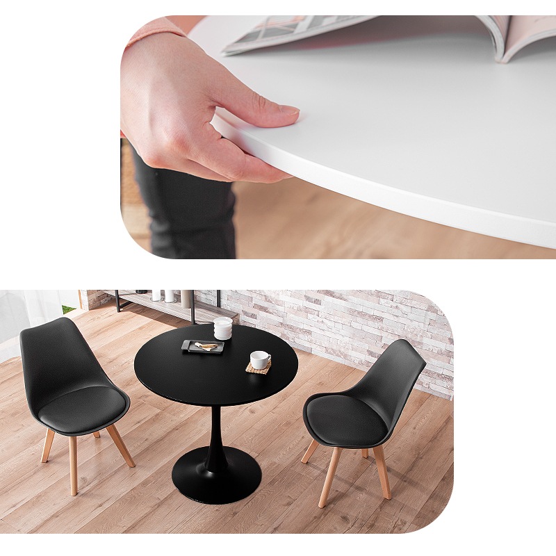 カフェテーブル 円形 80cm 単品 ダイニングテーブル 丸 グース
