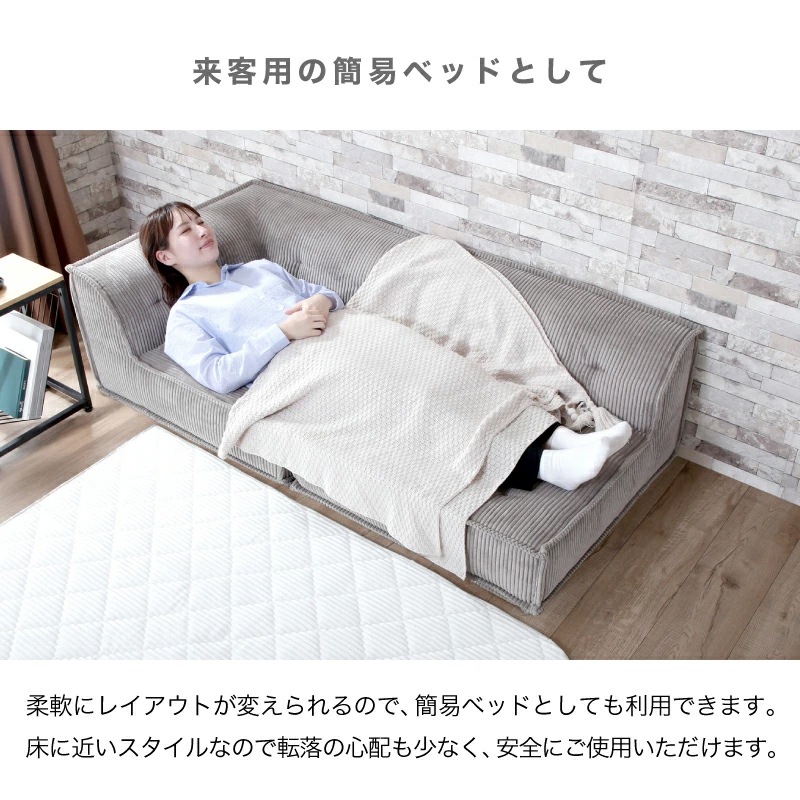 Norris ノリス システムフロアソファ 2点セット アンバーブラウン 新品 ノリス フロアソフ フロアソファ セット 単品 フロアソファー