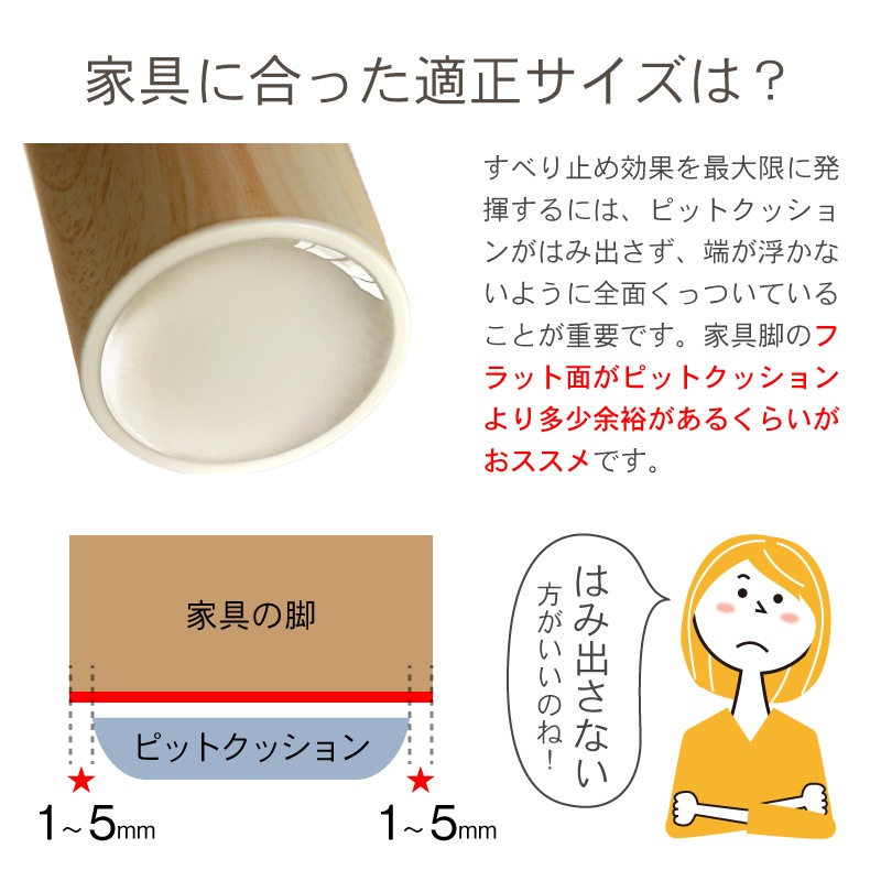 透明 滑り止め シール 30mm 4個入 すべり止め クッション ソファ用 家具