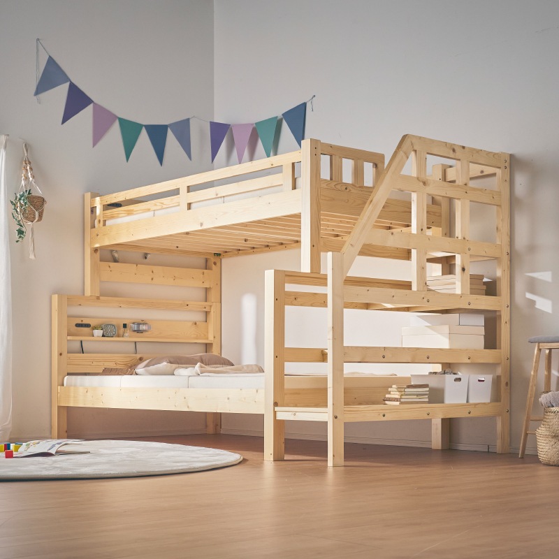 ヘーゼル　階段2段ベッド