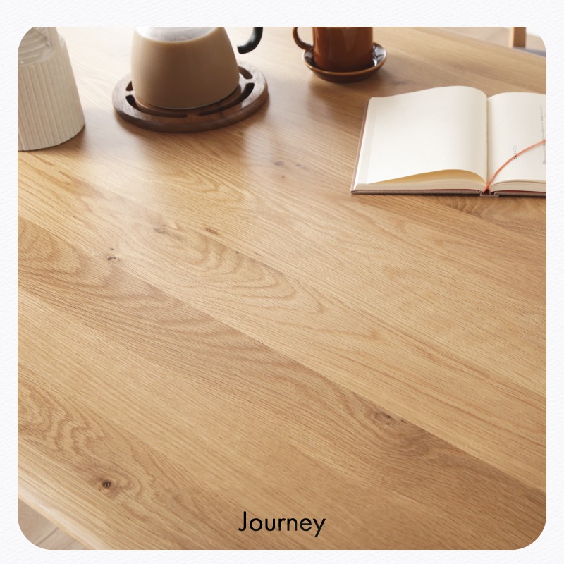 ホワイトオーク無垢材 ジャーニー 80テーブル3点セット