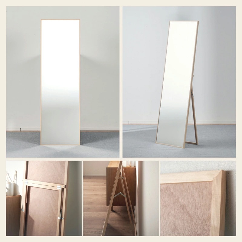 細枠スタンドミラー 日本製 国産