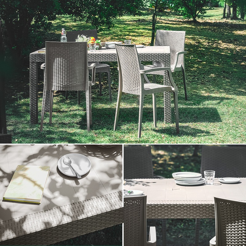 ガーデン150テーブル 5点セット 7点セット 肘付きチェア 肘なしチェア