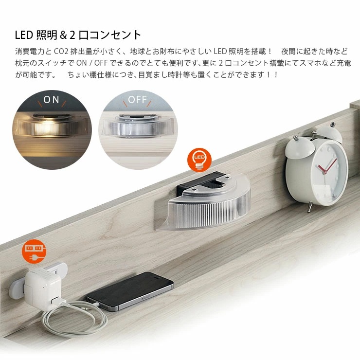 ロフトベッド イーニー MidⅡ Desk+60Shelf