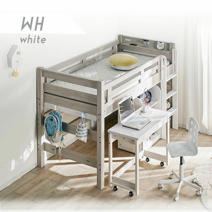 ロフトベッド イーニー MidⅡ Desk+60Shelf