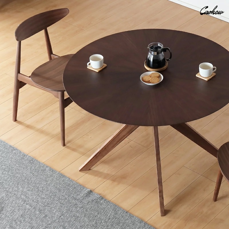 カシュー110 丸 ダイニング 3点セット ダイニングテーブルセット
