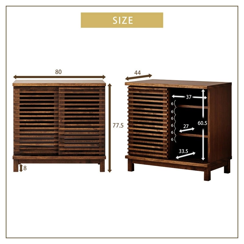 アナザー 80キャビネット(スライド扉) サイドボード 幅80 日本製